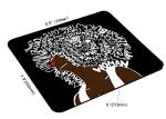 Afro Women Art Mouse Pad - Non-Slip Design