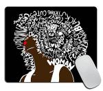 Afro Women Art Mouse Pad - Non-Slip Design