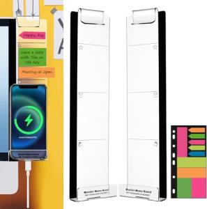 Acrylic Monitor Memo Boards Set - 2 Pieces
