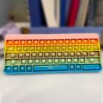 Candy Keyboard Shape Pop Bubble Fidget Toy