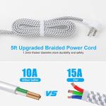 One Beat Power Strip with 3 Outlets & 4 USB Ports