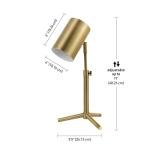 Globe Electric 18" Adjustable Brass Desk Lamp
