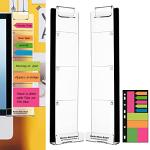 Acrylic Monitor Memo Boards Set - 2 Pieces