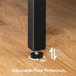 HOOBRO Modern Desk with Power Outlet and Hooks