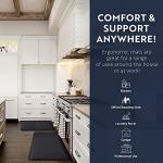 KANGAROO Ergonomic Anti-Fatigue Desk Mat, Black