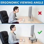 Adjustable Corner Monitor Stand for Ergonomic Setup