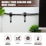 Adjustable Cable Management Clips - 50 Pack