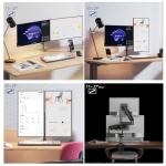 Dual Monitor Desk Mount - Full Motion Swivel