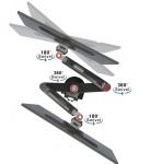 Dual Monitor Desk Mount - Full Motion Swivel