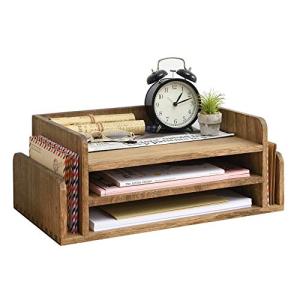 KIRIGEN Wood Desk Organizer with 5 Trays