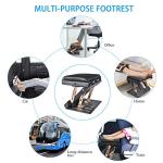 Adjustable Ergonomic Foot Rest for Office or Gaming