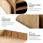 KIRIGEN Wood Desk Organizer with 5 Trays