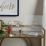 Clear Acrylic Dry Erase Board with Stand