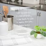 Clear Acrylic Dry Erase Board with Stand