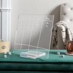 Clear Acrylic Dry Erase Board with Stand