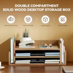 KIRIGEN Wood Desk Organizer with 5 Trays