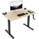 VIVO Adjustable Stand Up Desk with Black Frame