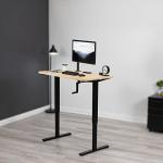 VIVO Adjustable Stand Up Desk with Black Frame