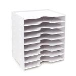 SONGWAY 9-Tier Desk File Organizer - White