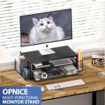 OPNICE 2-Tier Desk Organizer with Monitor Stand
