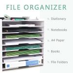 SONGWAY 9-Tier Desk File Organizer - White