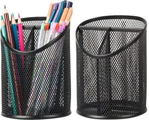 Delifox 2-Pack Mesh Pencil Holder Organizer