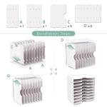 SONGWAY 9-Tier Desk File Organizer - White