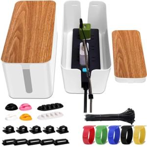 Cable Management Box Set with 122 Clips