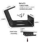 Under Desk Cable Management Organizer with Ties