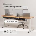Under Desk Cable Management Organizer with Ties