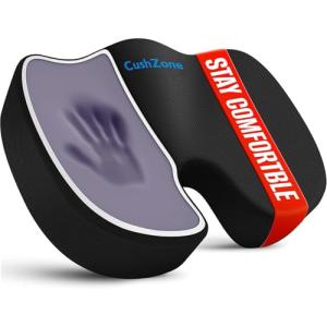 CushZone Memory Foam Office and Car Seat Cushion