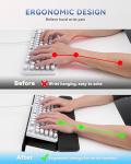 Ergonomic Keyboard Stand and Memory Foam Wrist Rest