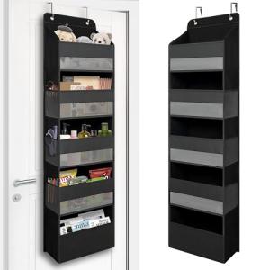 Over-Door Organizer with 5 Large Pockets