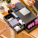 Adjustable Monitor Stand and Desk Organizer with Drawer