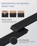 Ergonomic Keyboard Stand and Memory Foam Wrist Rest