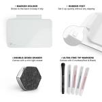 Mini Glass Dry Erase Board with Easel Stand