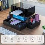 Adjustable Monitor Stand and Desk Organizer with Drawer