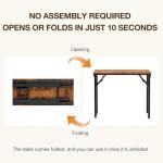 TEMI Foldable Computer Desk for Small Spaces