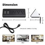 Emerising Desk Edge Power Strips with USB Ports