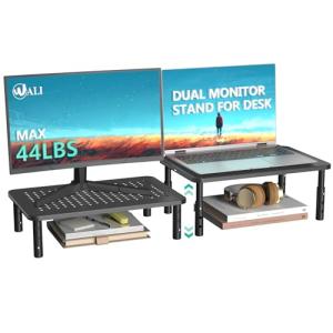Adjustable Dual Monitor Stand for Desk