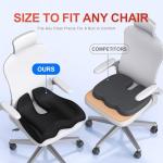 Ergonomic Memory Foam Seat Cushion for Comfort