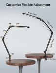 LED Desk Lamp with Clamp and Swing Arm