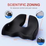 Ergonomic Memory Foam Seat Cushion for Comfort