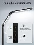 LED Desk Lamp with Clamp and Swing Arm