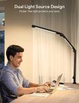 LED Desk Lamp with Clamp and Swing Arm