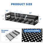 Dual-Level Metal Monitor Stand with USB & Organizer