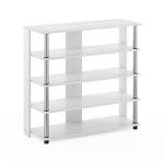 Furinno 5-Tier Shoe Rack with Stainless Steel Tubes