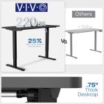 VIVO Adjustable Electric Gaming Desk with Mouse Pad
