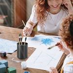 Vaydeer Round Metal Pen Holder for Desk