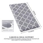 Cushioned Anti-Fatigue Kitchen Mat, Non-Slip, Grey